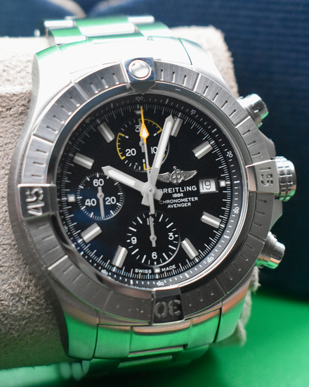 2026 Breitling Avenger Chronograph 45MM Black Dial Steel Bracelet (A13317101B1A1)