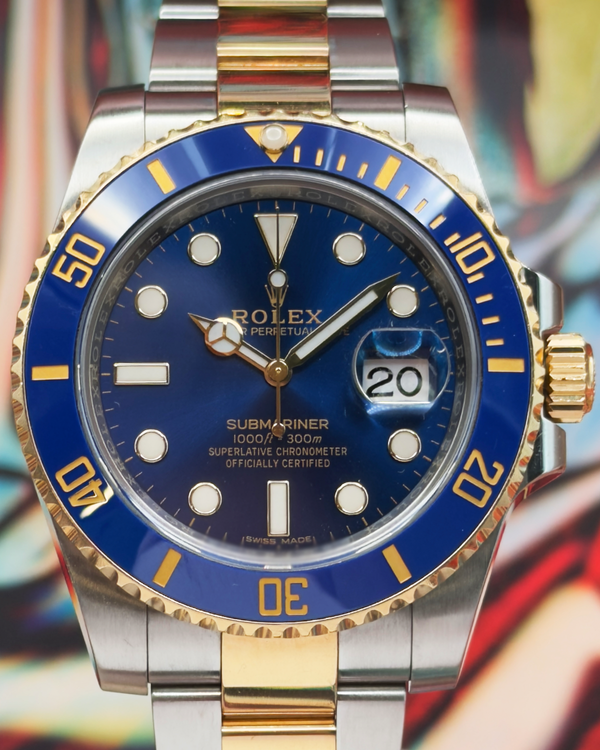 2017 Rolex Submariner Date "Bluesy" 40MM Blue Dial Two-Tone Oyster Bracelet (116613LB)