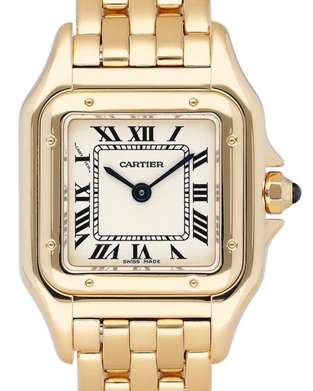 Cartier Panthère De Cartier 22MM Quartz White Dial Yellow Gold Bracelet (84783747)