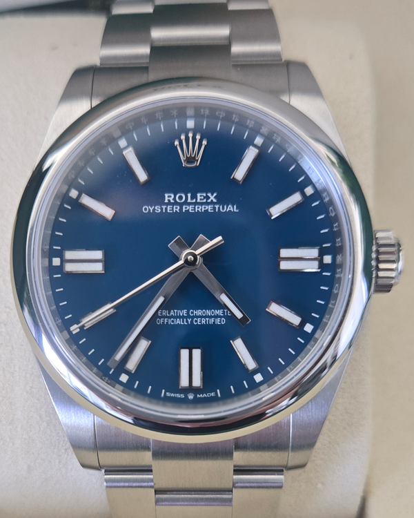 2026 Rolex Oyster Perpetual 41MM Blue Dial Oyster Bracelet (134300)