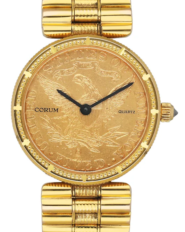1963 Corum Coin Watch "Eagle Liberty" 23MM Quartz Yellow Gold Dial Yellow Gold Bracelet (4730156)