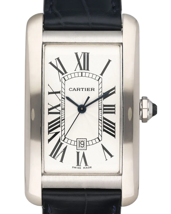 Cartier Tank Américaine 27MM Silver Dial Leather Strap (W2605556)