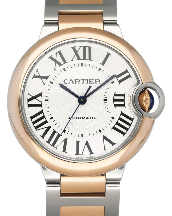 2021 Cartier Ballon Bleu 36MM Silver Dial Two-Tone Bracelet (W2BB0033)