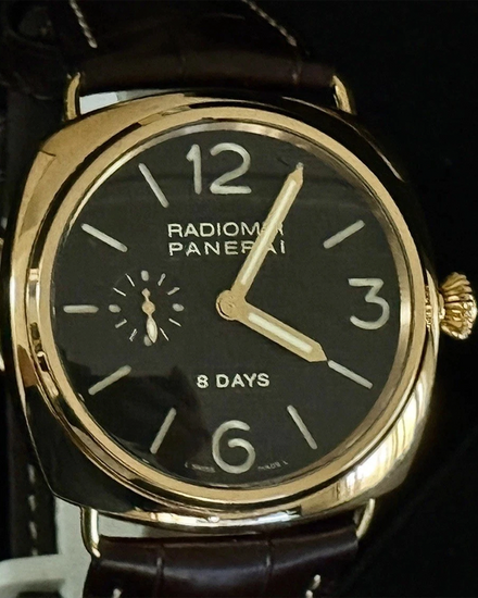 2011 Panerai Radiomir 8 Days L. E. 45MM Black Dial Leather Strap (PAM00197)