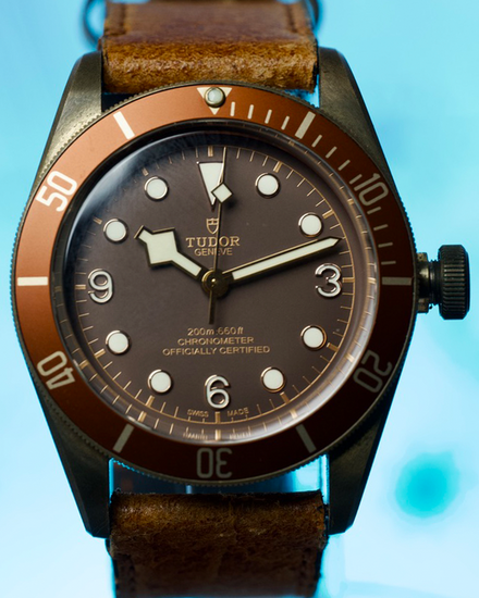 No Reserve - 2016 Tudor Black Bay Bronze 43MM Brown Dial Leather Strap (79250BM)