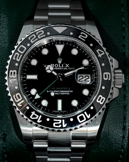 Rolex GMT-Master II 40MM Black Dial Oyster Bracelet (116710LN)