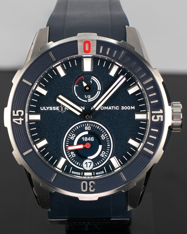 2026 Ulysse Nardin Diver 44MM Blue Dial Rubber Strap (1183-170-3/93)
