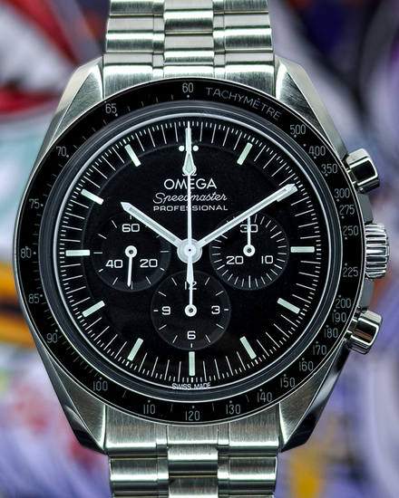 2022 Omega Speedmaster Professional Moonwatch 42MM Black Dial Steel Bracelet (310.30.42.50.01.001)