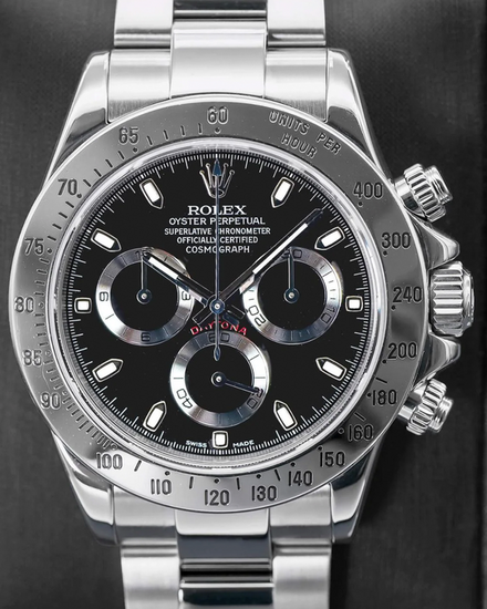 Rolex Cosmograph Daytona 40MM Black Dial Oyster Bracelet (116520)