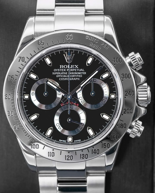 2024 Rolex Cosmograph Daytona 40MM Black Dial Oyster Bracelet (116520)