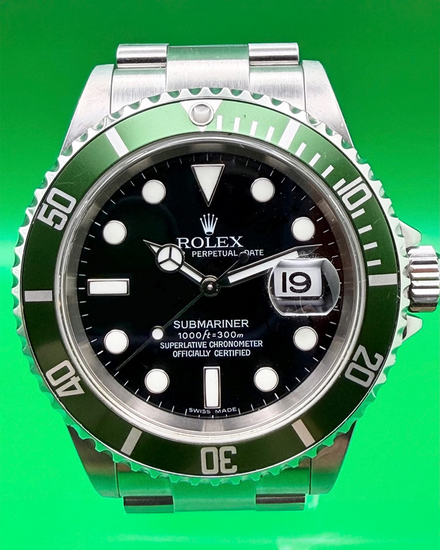 2007 Rolex Submariner Date "Kermit" 40MM Black Dial Oyster Bracelet (16610LV)