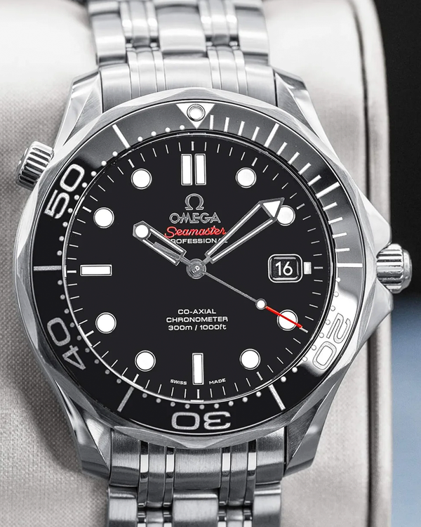 2016 Omega Seamaster Diver 300M 41MM Black Dial Steel Bracelet (212.30.41.20.01.003)
