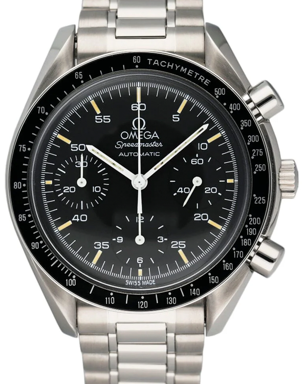 Omega Speedmaster Reduced 39MM Black Dial Steel Bracelet (3510.50.00)