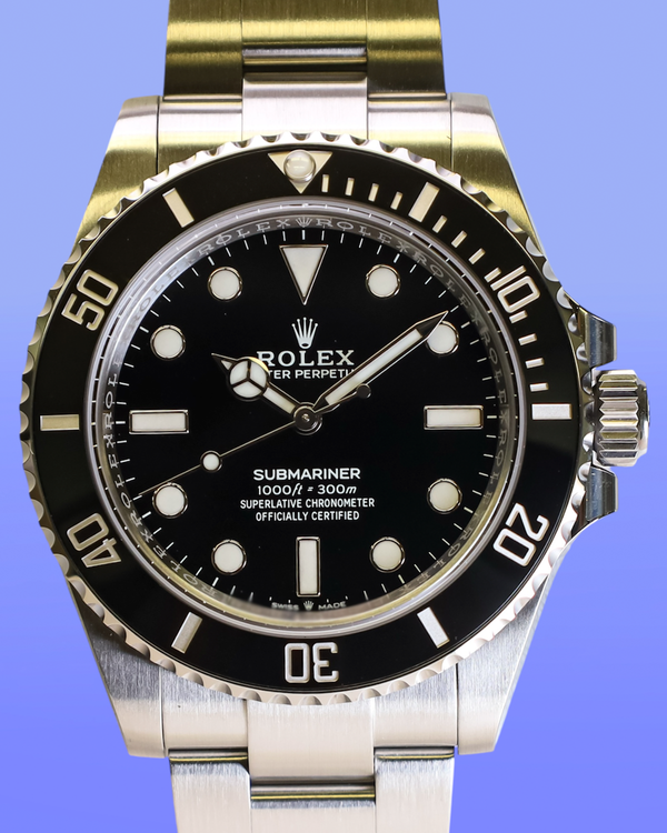 No Reserve - 2026 Rolex Submariner No-Date 41MM Black Dial Oyster Bracelet (124060)