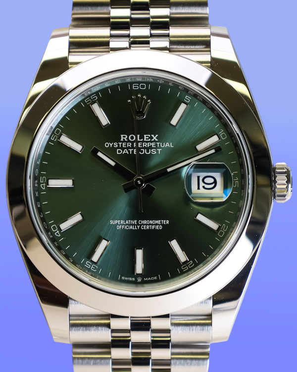 2026 Rolex Datejust 41MM Green Dial Jubilee Bracelet (126300)