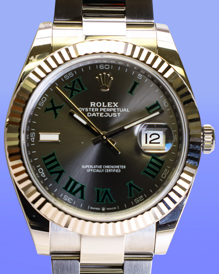 2026 Rolex Datejust "Wimbledon" 41MM Slate Dial Oyster Bracelet (126334)