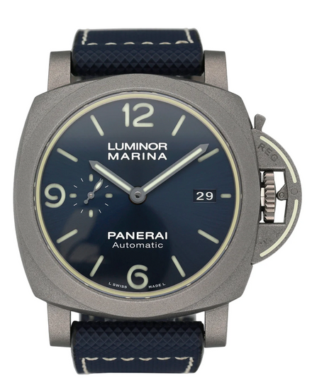 2021 Panerai Luminor 44MM Blue Dial Textile Strap (PAM01117)
