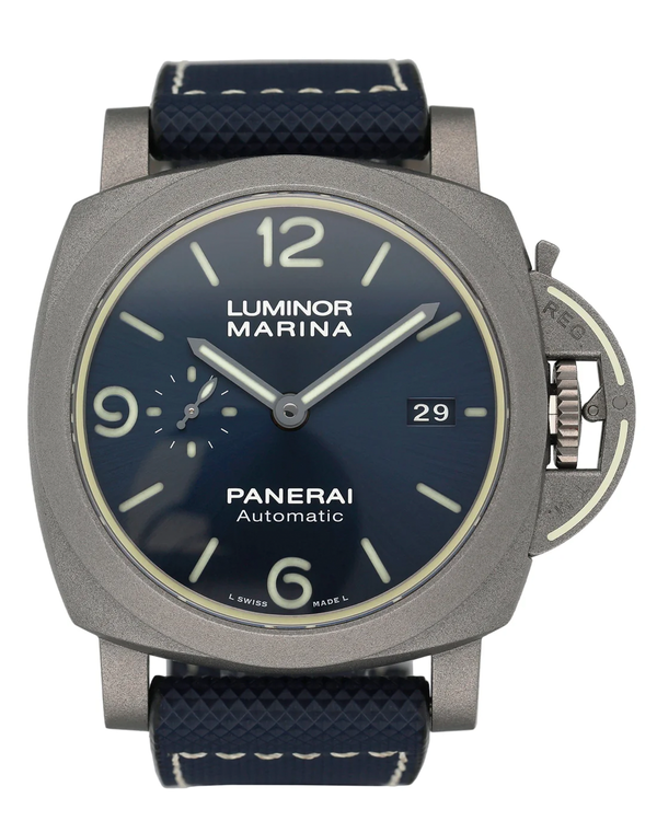 2021 Panerai Luminor 44MM Blue Dial Textile Strap (PAM01117)