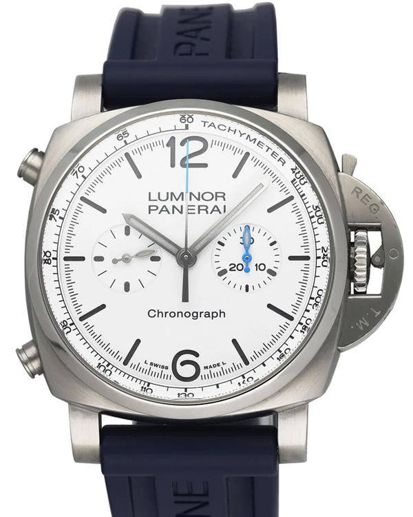 Panerai Luminor 44MM White Dial Rubber Strap (PAM01218)