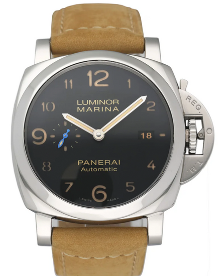 2019 Panerai Luminor 1950 3 Days 44MM Black Dial Leather Strap (PAM01359)