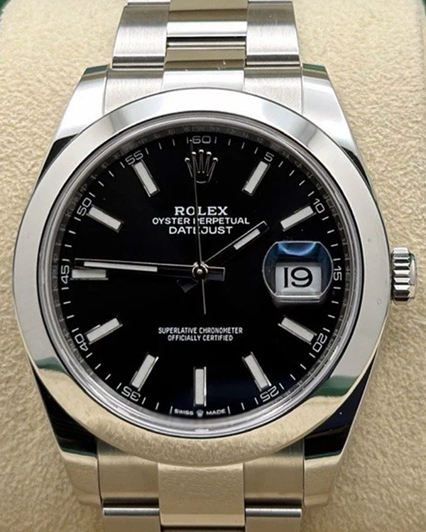 2021 Rolex Datejust 41MM Black Dial Oyster Bracelet (126300)