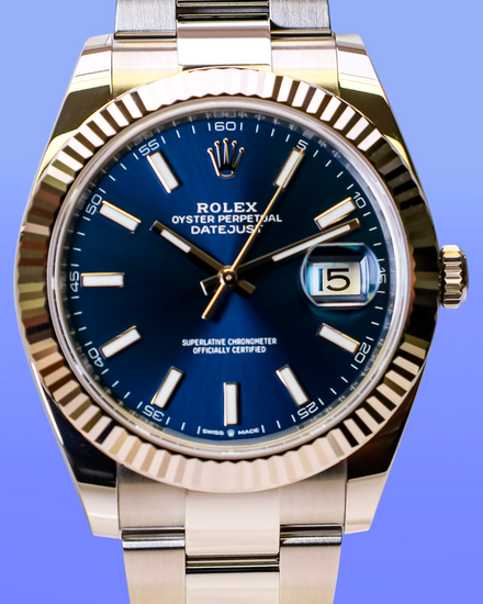 No Reserve - 2026 Rolex Datejust 41MM Blue Dial Oyster Bracelet (126334)