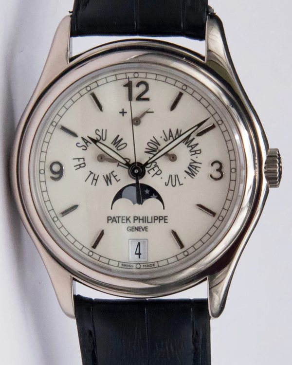 2011 Patek Philippe Annual Calendar 39MM Cream Dial Leather Strap (5146G-001)