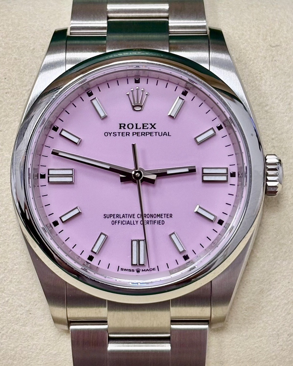 2025 Rolex Oyster Perpetual 36MM Pink Dial Oyster Bracelet (126000)