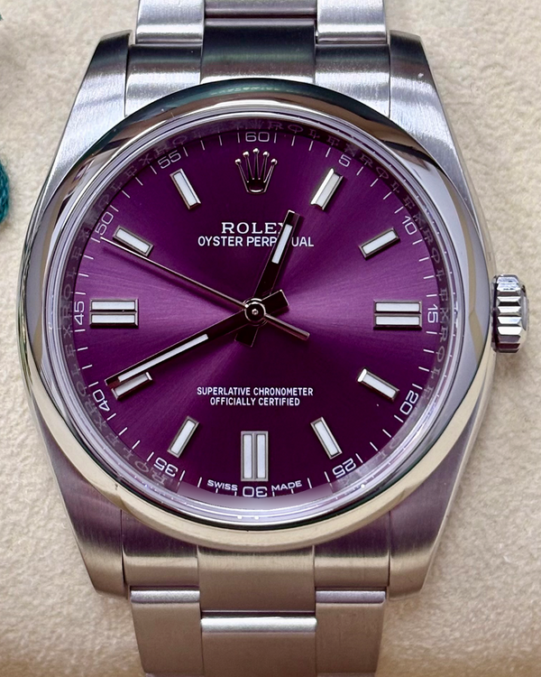 2018 Rolex Oyster Perpetual 36MM Grape Dial Oyster Bracelet (116000)