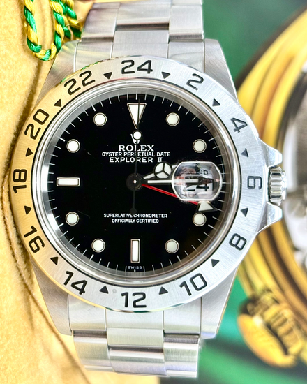 1999 (A Serial) Rolex Explorer 40MM Black Dial Oyster Bracelet (16570)