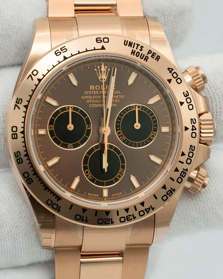 2026 Rolex Cosmograph Daytona 40MM Chocolate Dial Rose Gold Oyster Bracelet (126505)