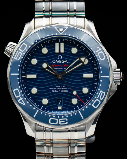 2022 Omega Seamaster Diver 300M 42MM Blue Dial Steel Bracelet (210.30.42.20.03.001)