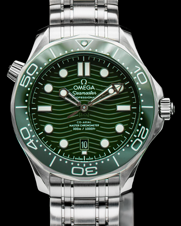 2023 Omega Seamaster Diver 300M "Seaweed" 42MM Green Dial Steel Bracelet (210.30.42.20.10.001)