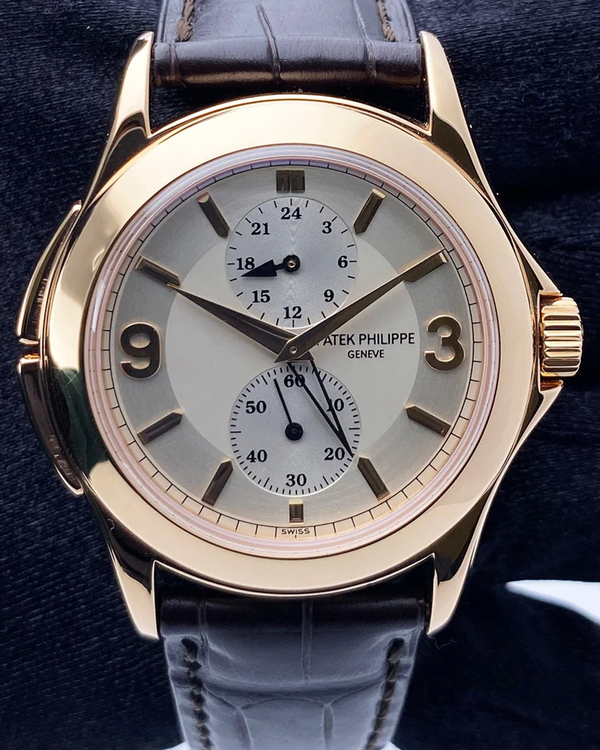 Patek Philippe Calatrava 37MM Silver Dial Leather Strap (5134R-011)