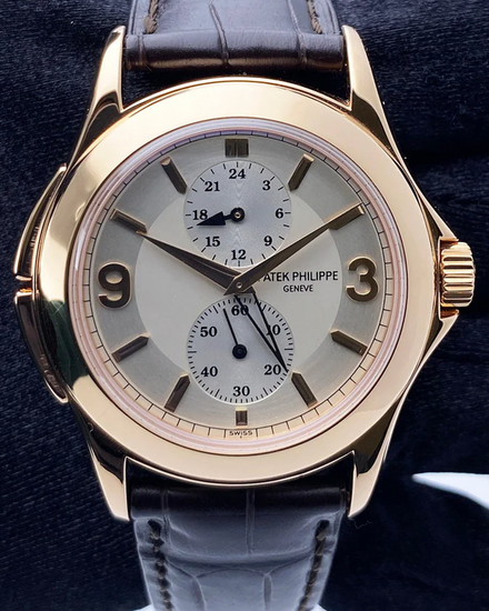 Patek Philippe Calatrava 37MM Silver Dial Leather Strap (5134R-011)