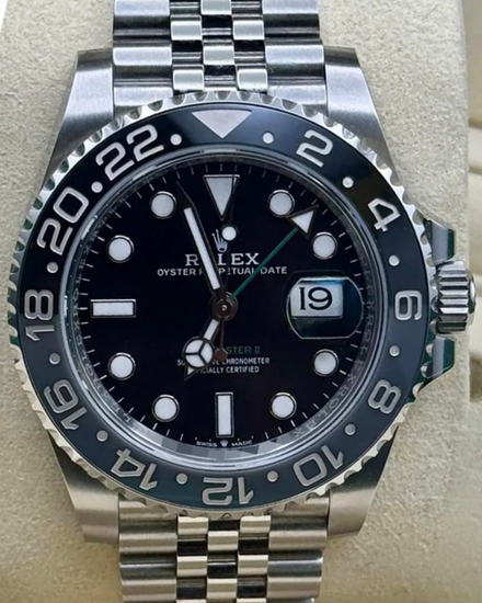2025 Rolex GMT-Master II "Bruce Wayne" 40MM Black Dial Jubilee Bracelet (126710GRNR)