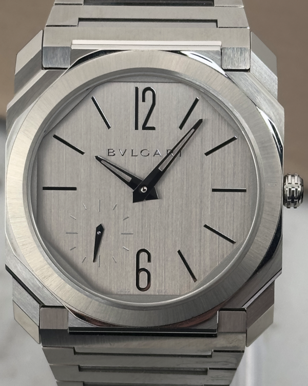 2021 Bvlgari Octo Finissimo 40MM Grey Dial Steel Bracelet (103464)