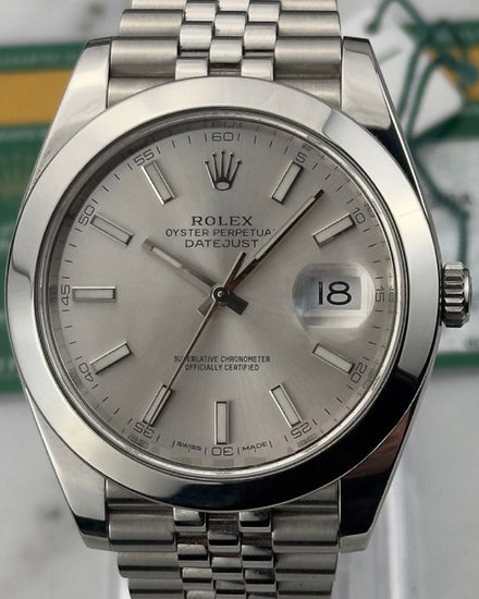 2019 Rolex Datejust 41MM Silver Dial Jubilee Bracelet (126300)