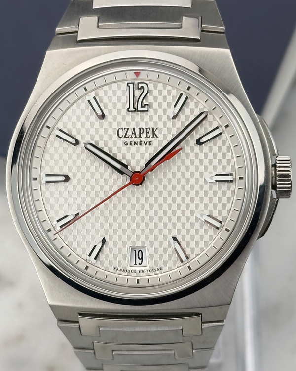 2023 Czapek & Cie Antarctique Passage de Drake 40.5MM Ice White Dial Steel Bracelet (1510-RT-12)