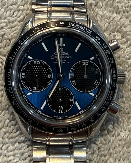 2023 Omega Speedmaster Racing 40MM Blue Dial Steel Bracelet (326.30.40.50.03.001)