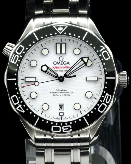 2024 Omega Seamaster Diver 300M 42MM White Dial Steel Bracelet (210.30.42.20.04.001)
