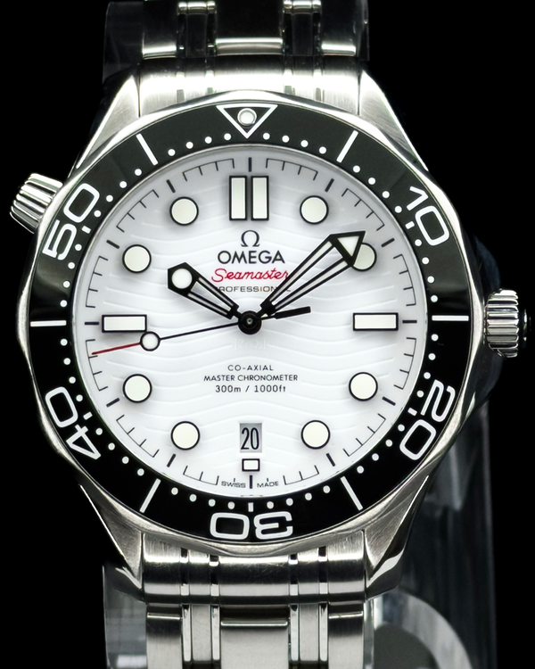 2024 Omega Seamaster Diver 300M 42MM White Dial Steel Bracelet (210.30.42.20.04.001)