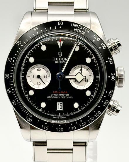 2021 Tudor Black Bay Chrono 41MM Black Dial Steel Bracelet (79360N)