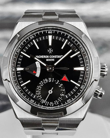2021 Vacheron Constantin Overseas Dual Time 41MM Black Dial Steel Bracelet (7900V/110A-B546)