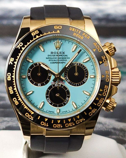 2026 Rolex Cosmograph Daytona 40MM Turquoise Dial Oysterflex Strap (126518LN)