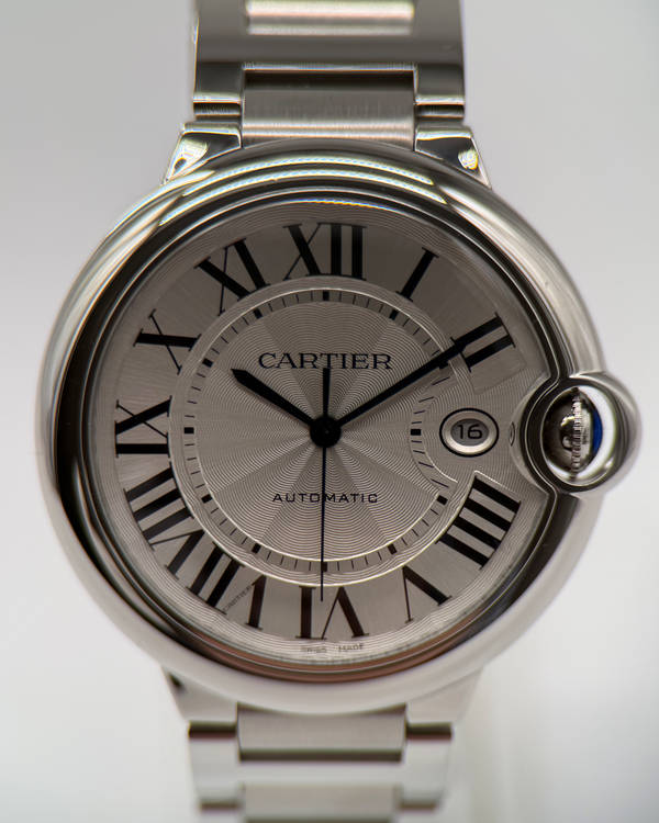 2025 Cartier Ballon Bleu 42MM Silver Dial Steel Bracelet (WSBB0049)