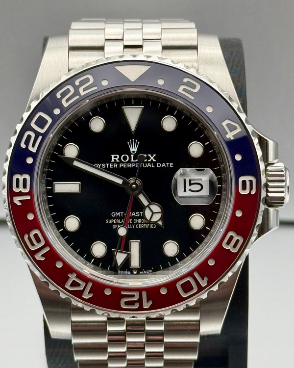 No Reserve - 2020 Rolex GMT-Master II "Pepsi" 40MM Black Dial Jubilee Bracelet (126710BLRO)