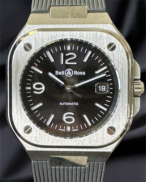 2019 Bell & Ross BR 05 40MM Black Dial Rubber Strap (BR05A-BL-ST/SRB)