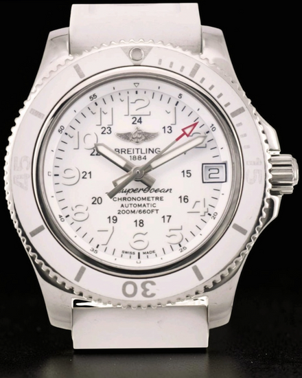 2017 Breitling Superocean II 36MM White Dial Rubber Strap (A17312D2/A775)
