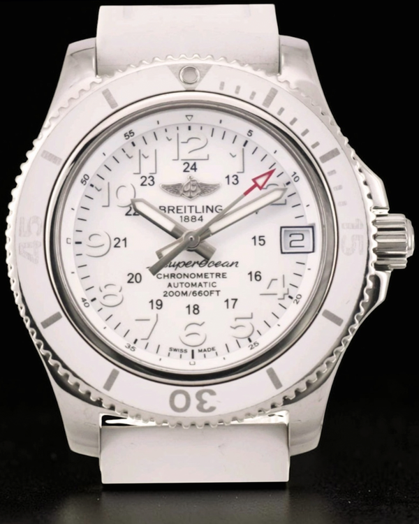 2017 Breitling Superocean II 36MM White Dial Rubber Strap (A17312D2/A775)